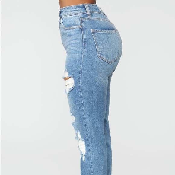 ✨HP✨ 👑I Got It From My Mama💅🏾Distressed Jeans👖 - Picture 8 of 9